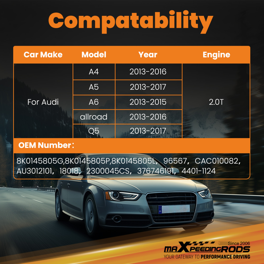 Intercooler compatibile per Audi A4 A5 A6 Q5 2.0L2013-2017 8K0145805G8K0145805P