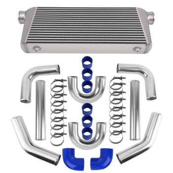 Universal 600x300x76 Intercooler Bar and Plate + 76mm 3 Aluminium Piping Kit