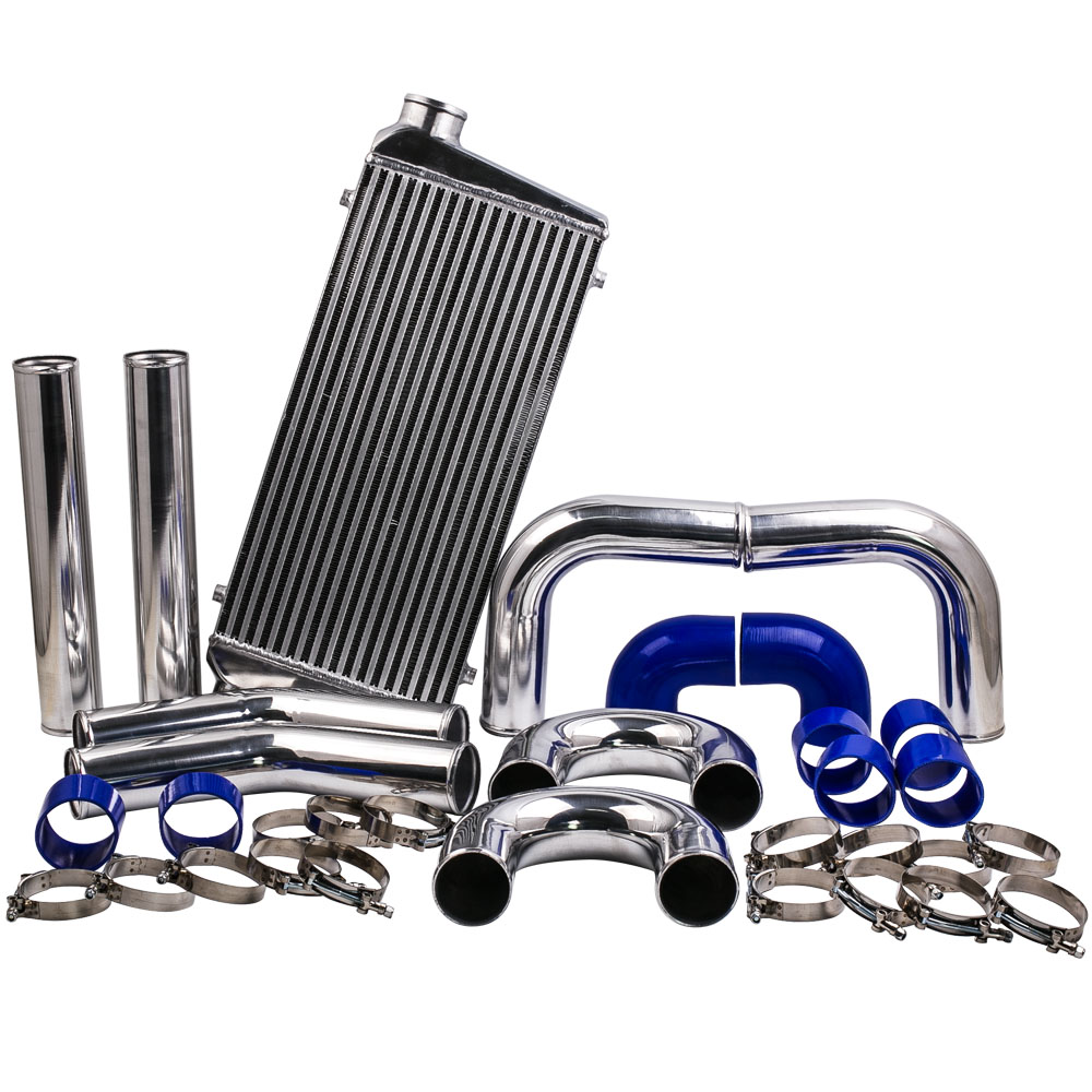 Universal 600x300x76mm intercooler + 76mm 3 aluminium pipingHOSE kits-image-ZLQ-60030076-BP_PP-30-18