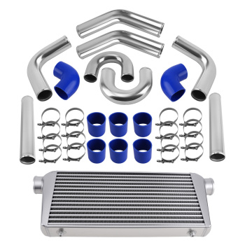 Universal Front Mount Intercooler 600x300x703inch Turbo Piping Pipe Hose Kit