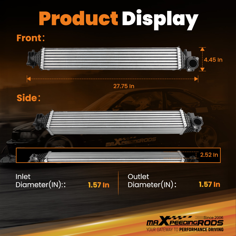 Intercooler Charge Air Cooler compatible for Honda Civic 1.5L L42016-2021 197105AAA01