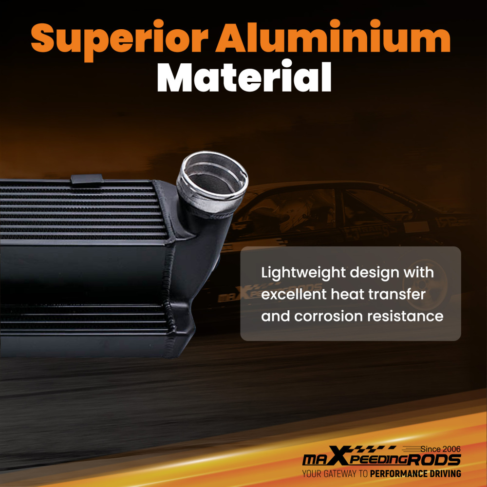 Bar & Plate Intercooler compatible for BMW 135i E82 E88 08-13 335(x)i E90 E91 E92 E93 06-12