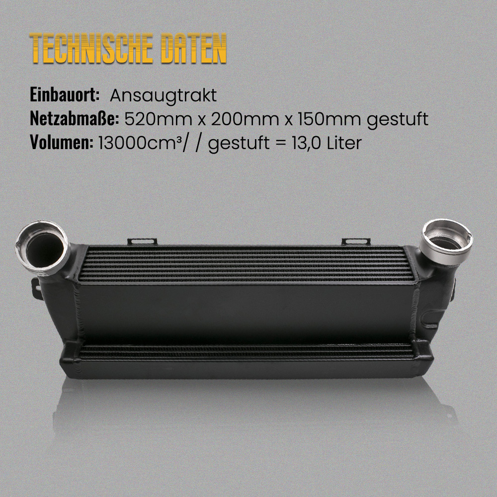 Intercooler Turbo Refroidisseur compatible pour BMW E90 E91 E92 E93 330d 335d 2006-2011
