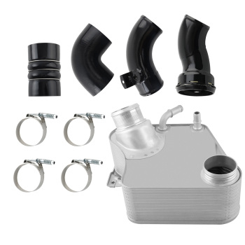 Intercooler +Cold Intercooler Pipe KitFor compatible for Ford BC3Z6K775BBC3Z6F073B
