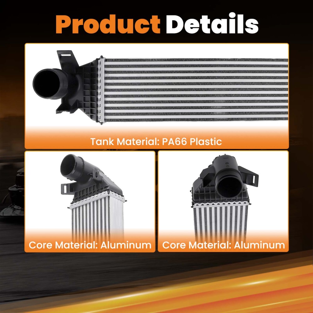 Aluminum Intercooler compatible for Lincoln Mkc 2015-2019 All Engine   EJ7Z6K775A