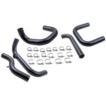 2.5 In/Outlet IntercoolerAluminum Pipe Tube Kit compatible for Honda Del Sol 1993-1997