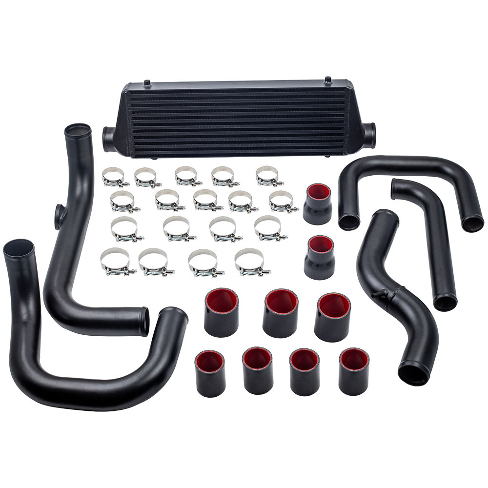 2.5 In/Outlet IntercoolerAluminum Pipe Tube Kit compatible for Honda Del Sol 1993-1997