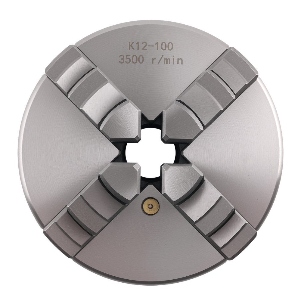 100mm 4 Jaw Chuck K12-100 Self Centering M8 for Lathe Drilling Machine