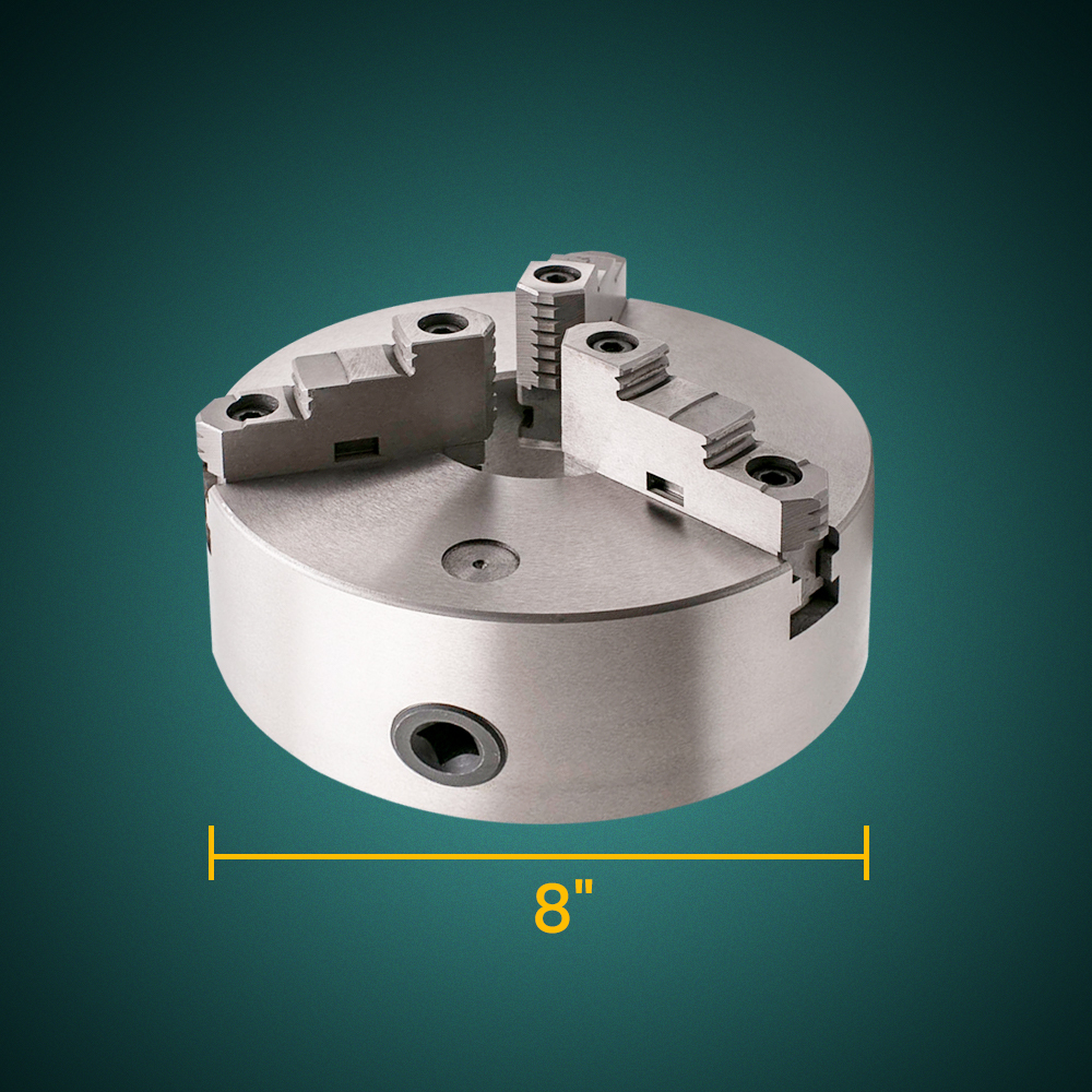 8 3 Jaw Self Centering Lathe Chuck Milling K11-200A Hardened Steel