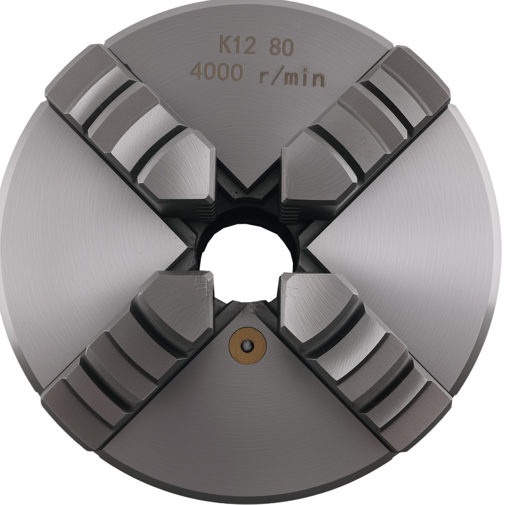 4 Jaw Chuck K12-80 80mm Self Centering for Small Bench Lathes K1280 New