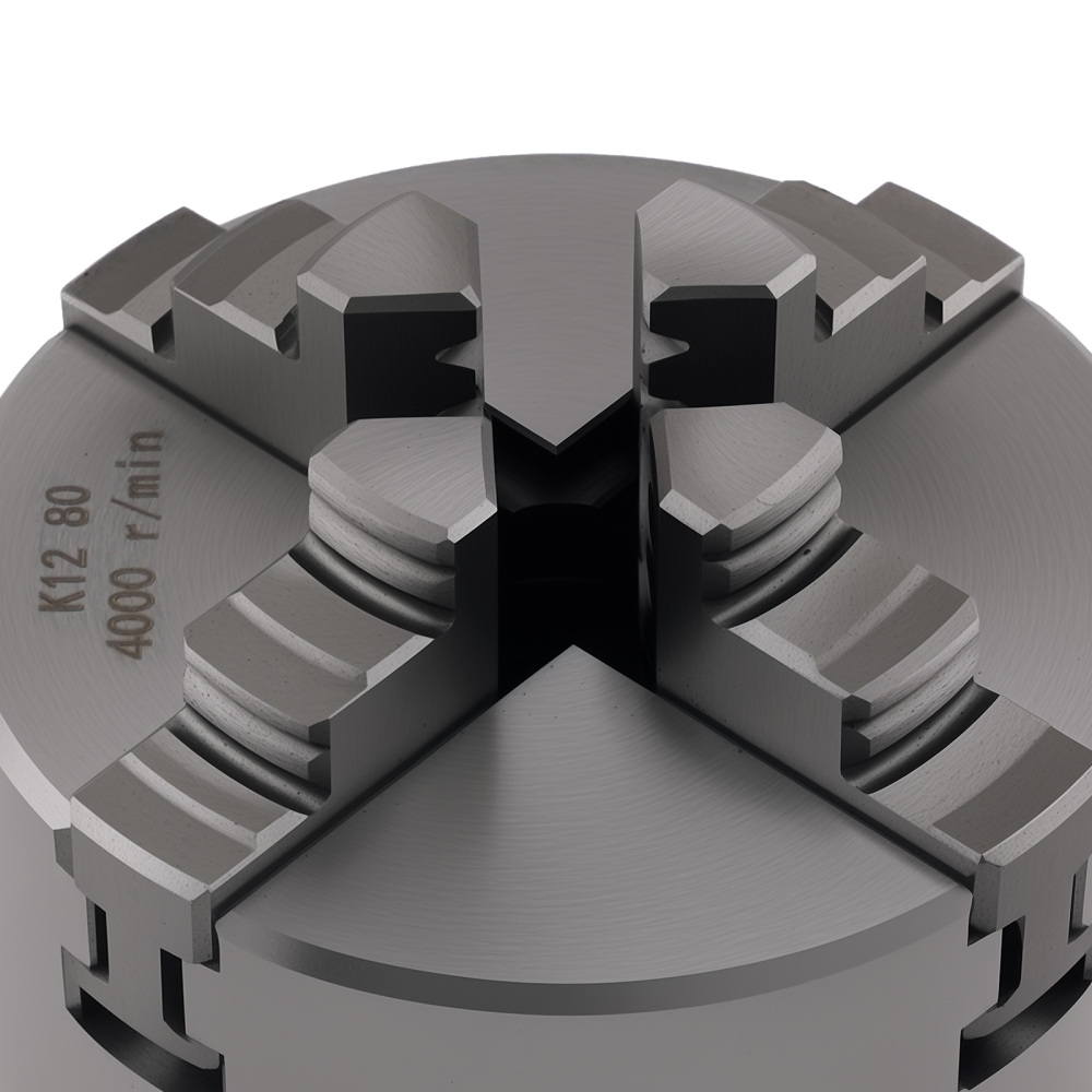 4 Jaw Chuck K12-80 80mm Self Centering for Small Bench Lathes K1280 New