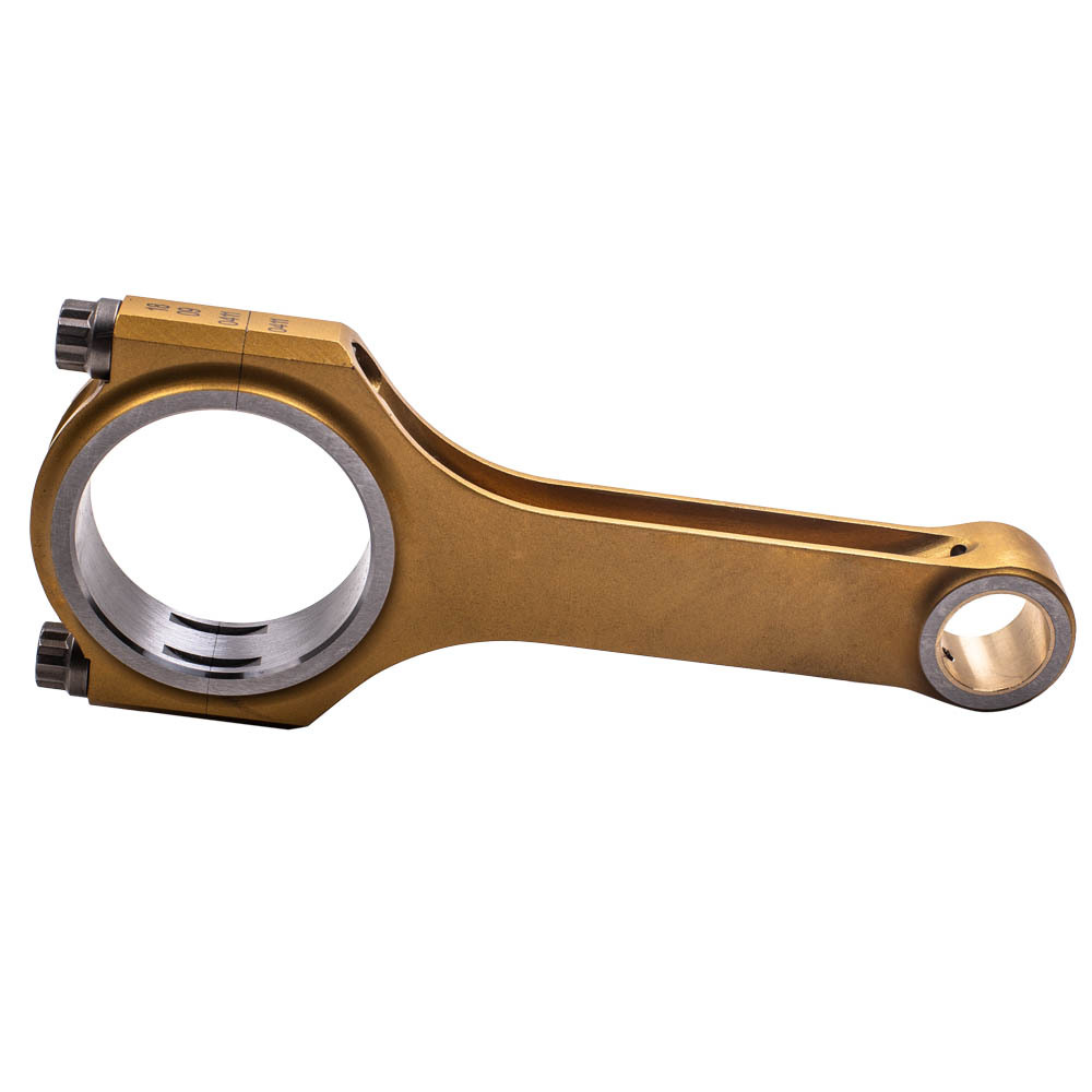4pcs Titanized H-Beam Connecting Rods compatible for Suzuki 1.3L G13b Engine 4.724 ARP2000