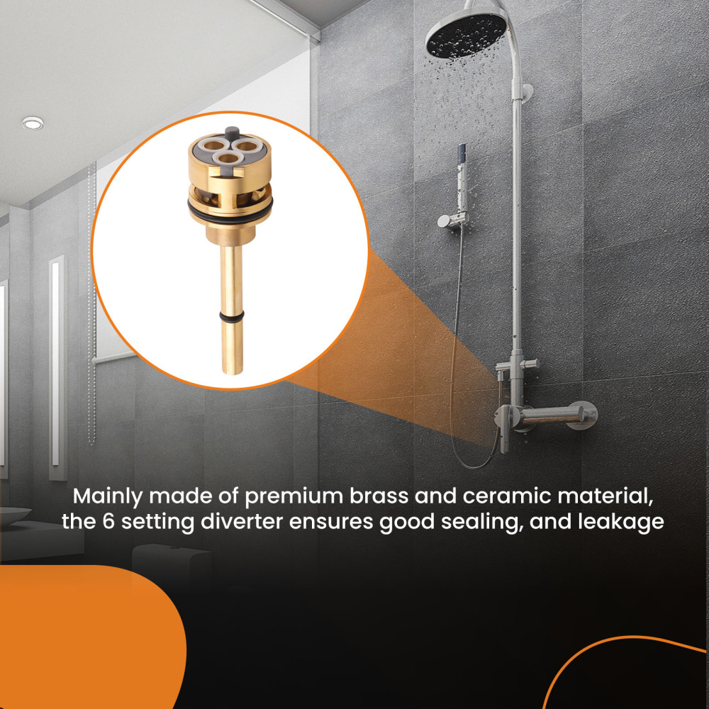 Diverter Cartridge Brass Gold Fit for DELTA RP51919 Shower Cartridge R11000