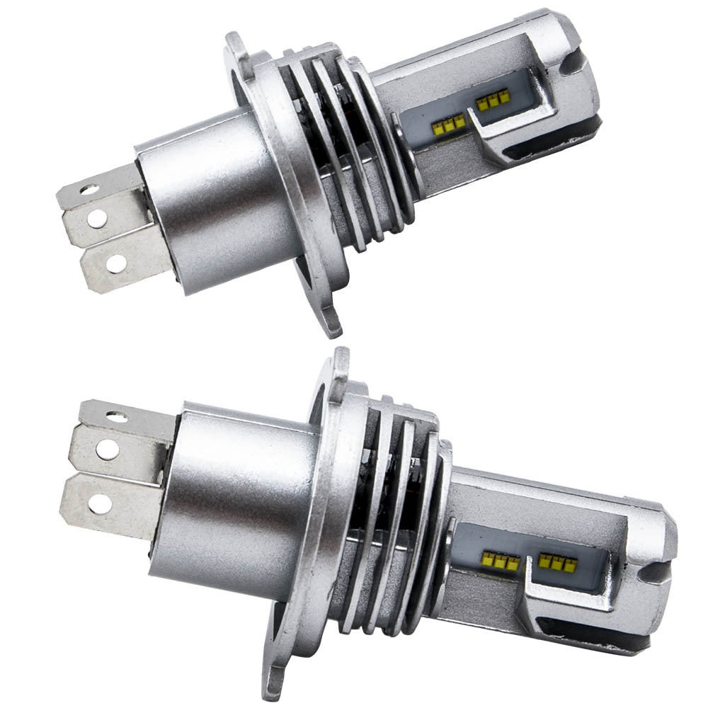 H4 9003 HB2 LED Headlight M3 For Bulb Hi/Lo Beam Kit 24000LM 6500K compatible for White x2