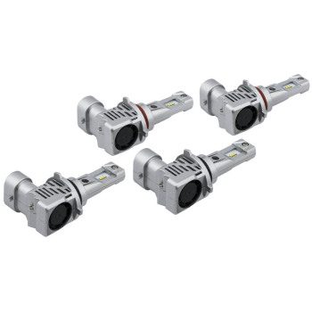 6500K compatible for White Headlight Lamp 9006/HB4 + 9005/HB3 Lumildes ZES For Pickup Wagon