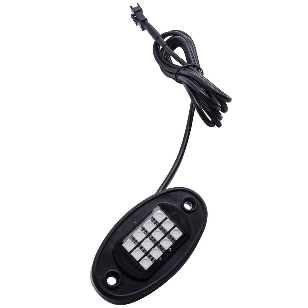 8pcs Pod RGB LED Rock Light Kit Remote Lamp Offroad Truck bluetooth APP Control