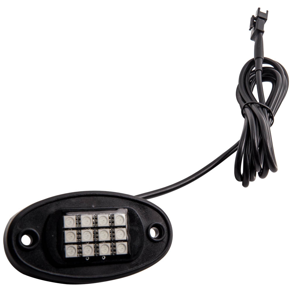 8Pod RGB Neon LED Rock Light Control Glow Under Lamp For Offroad Car Truck Boat
