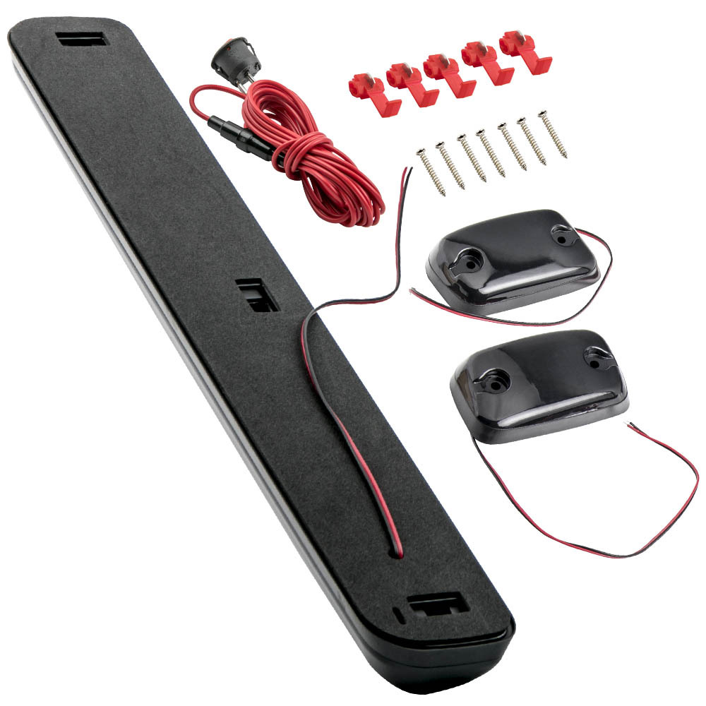 3x Amber LED Cab Roof Marker Light Assy compatible for Chevy Compatible for GMC 2500/3500 2007 2008 09