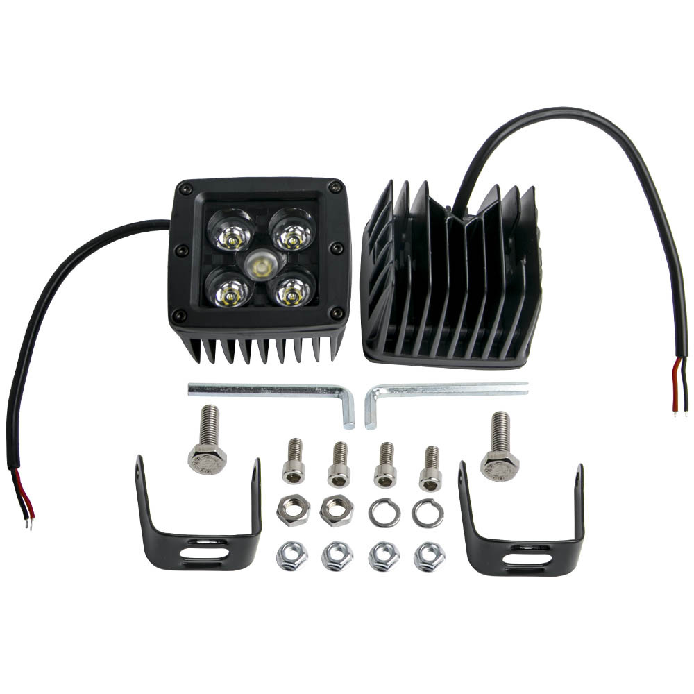 High Power LED Light Pods 80W for RZR Offroad compatible for Jeep Rhino Sandrail Canam UTV