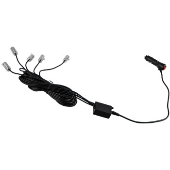 5LED 6M LED RGB Light Lamp Strip KitCigarette Lighter Set For iOS and Android