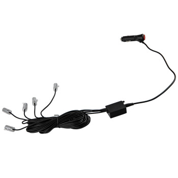 5LED 6M LED RGB Light Lamp Strip KitCigarette Lighter Set For iOS and Android