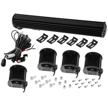 LH+RH 204 Combo Beam LED Light Bar 10-30V for Trucks SUV off-road UTV