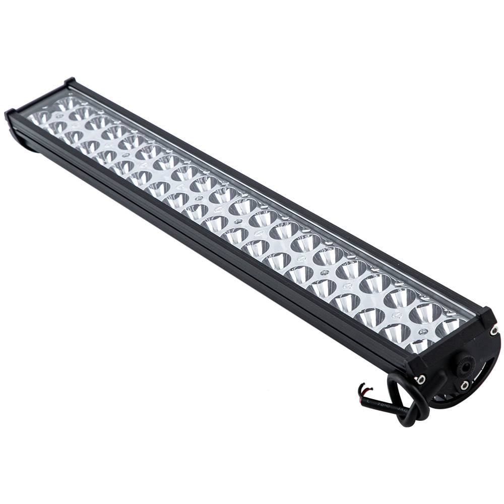 3W/PC 120W LED light Bar+Wire Kit Bumper Lamp for ATV SUV Boat Truck Offroad