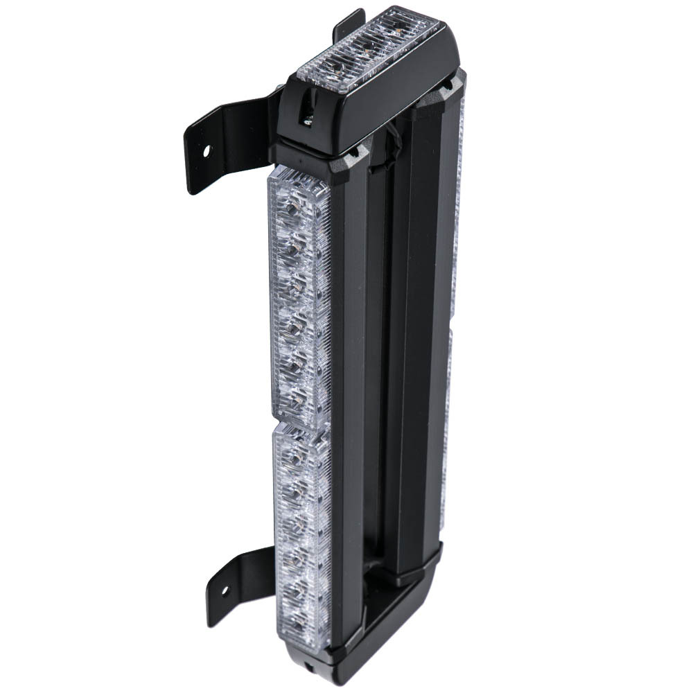 15 Amber 30 LED Light Bar Flash Roof Strobe Lamp 30W Black Plastic and Aluminum
