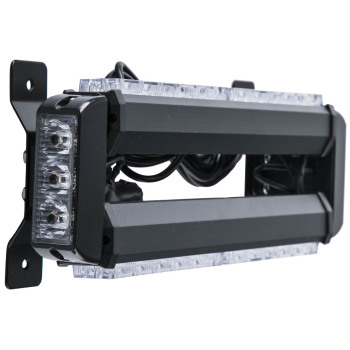 15 Amber 30 LED Light Bar Flash Roof Strobe Lamp 30W Black Plastic and Aluminum