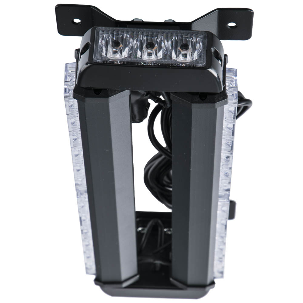 15 Amber 30 LED Light Bar Flash Roof Strobe Lamp 30W Black Plastic and Aluminum