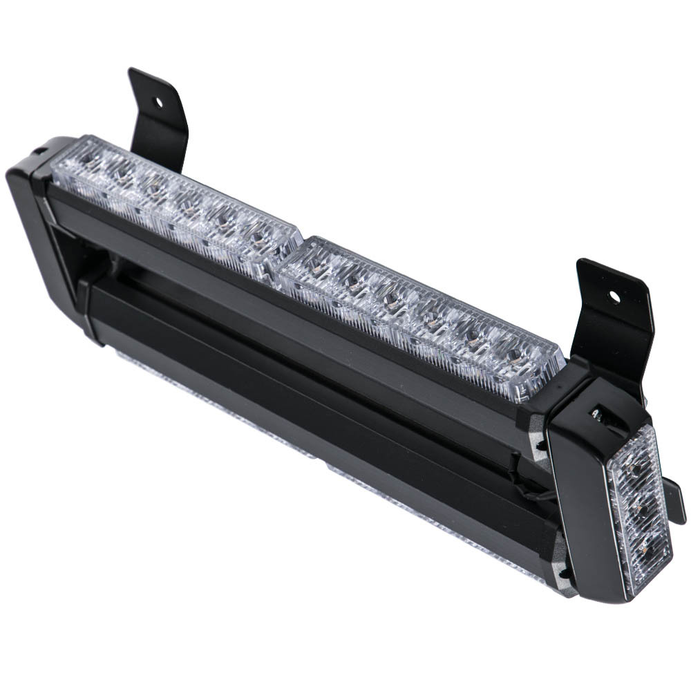 15 Amber 30 LED Light Bar Flash Roof Strobe Lamp 30W Black Plastic and Aluminum