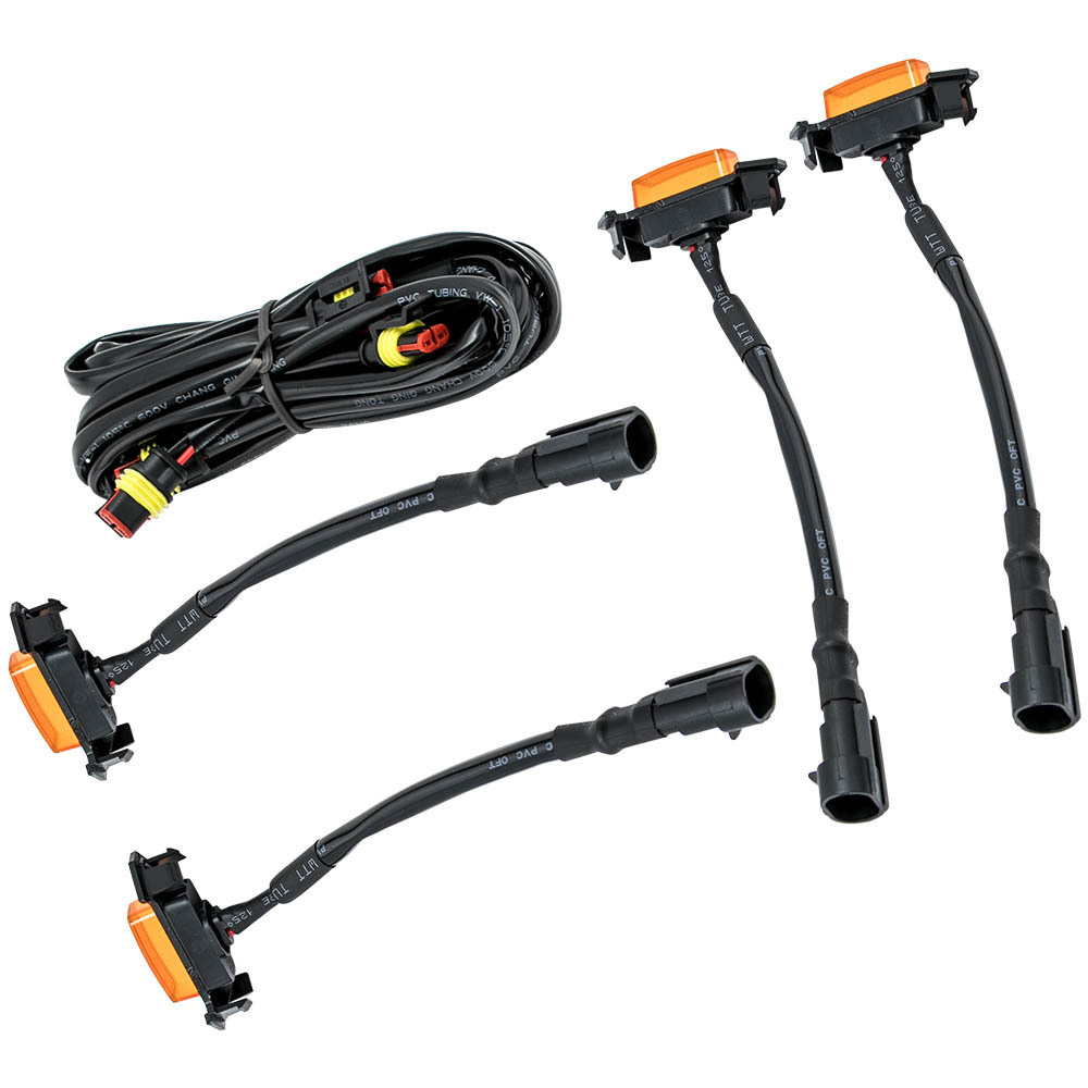 Yellow Grille Led Lights Lamp compatible for Toyota Tacoma SR5 Extended Cab Pickup 4-Door