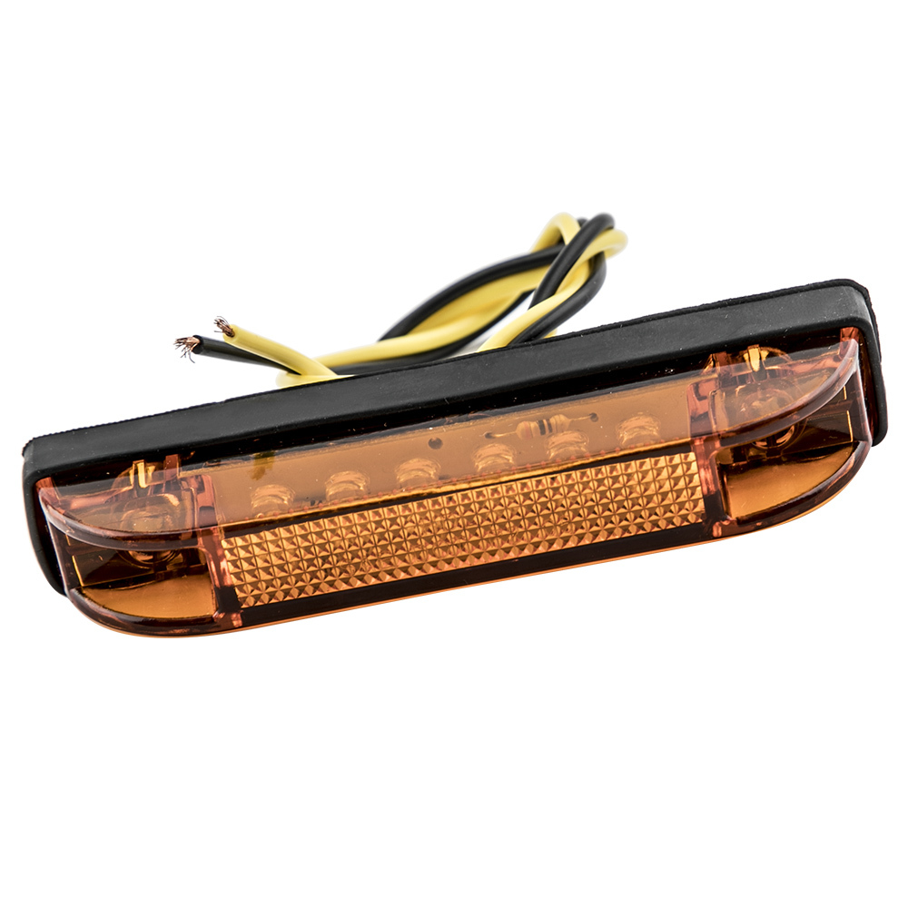 3pcs Front LED Marker Light compatible for Toyota Tundra 2014 2015 2016 2017- 12V