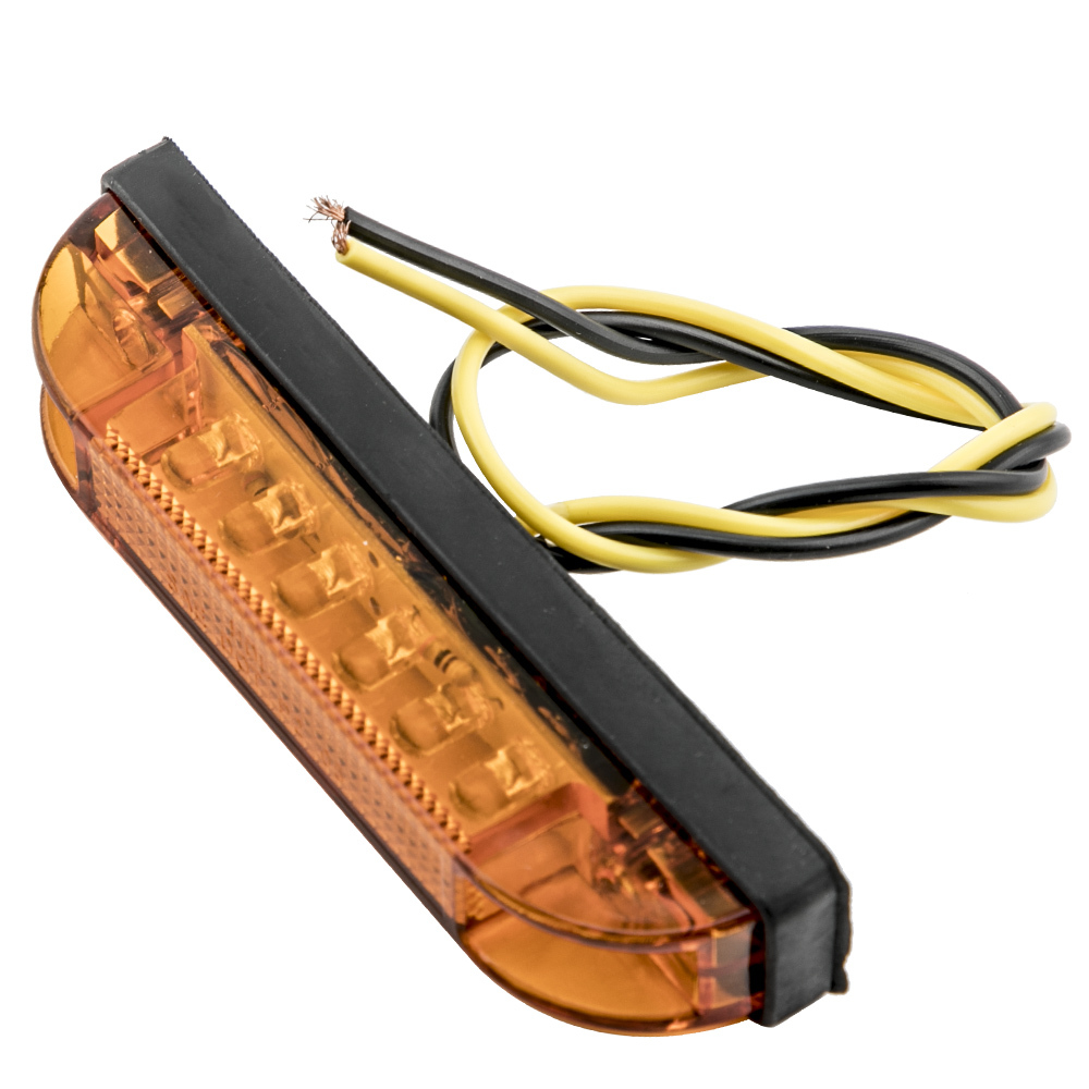 3pcs Front LED Marker Light compatible for Toyota Tundra 2014 2015 2016 2017- 12V