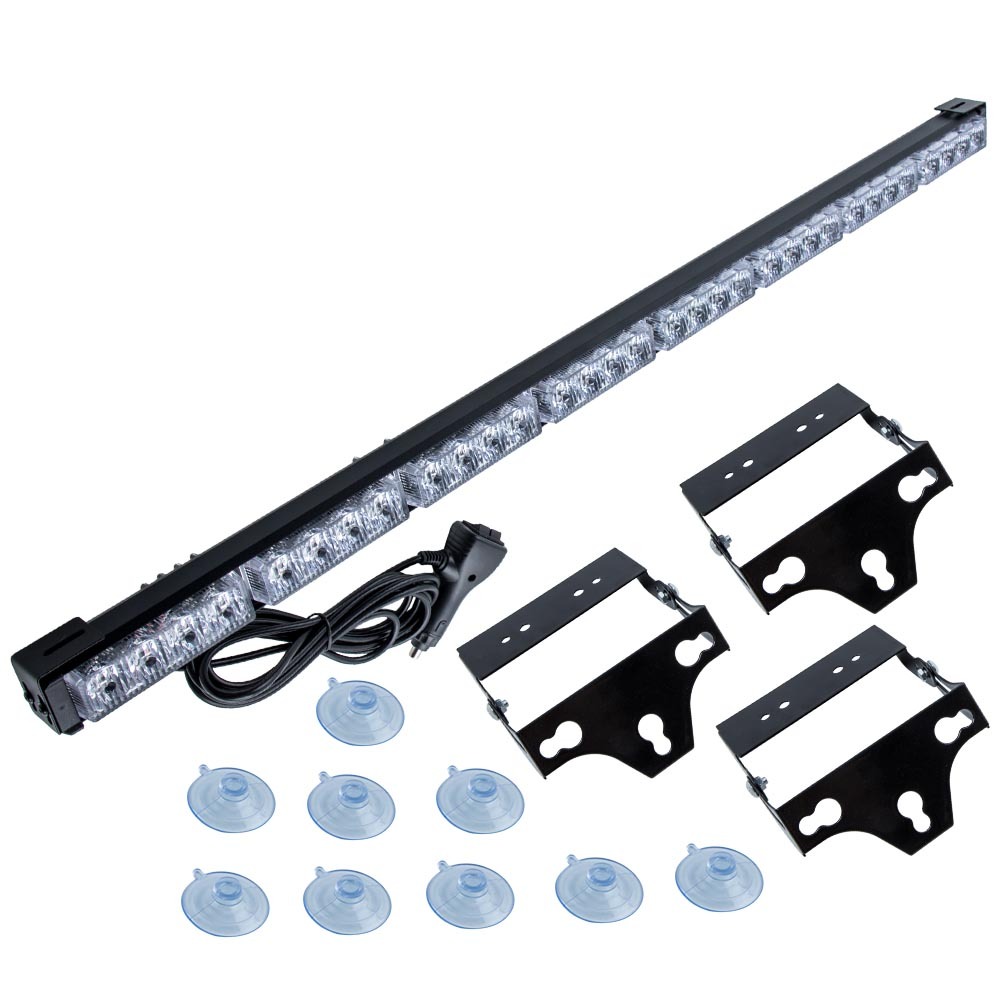 35 32 Led Light Lamp Bar Amber +Compatible for white For Vehicles / Automobiles W/ 12V IP67