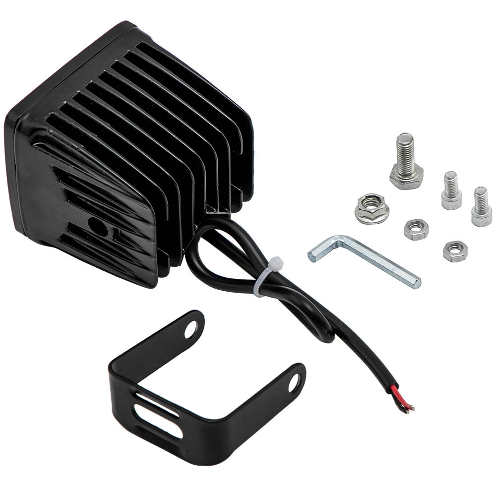 1 Piece Cube LED Work Light Bar 3inch 120W Mounting Brackets Combo Beam UTV x1