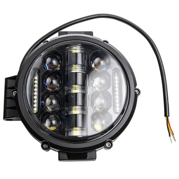 New 7inch 200W Round LED Work Light Driving Headlight For Offroad Truck x1