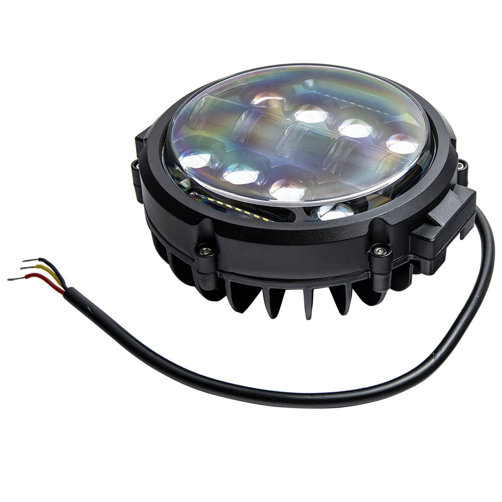 New 7inch 200W Round LED Work Light Driving Headlight For Offroad Truck x1