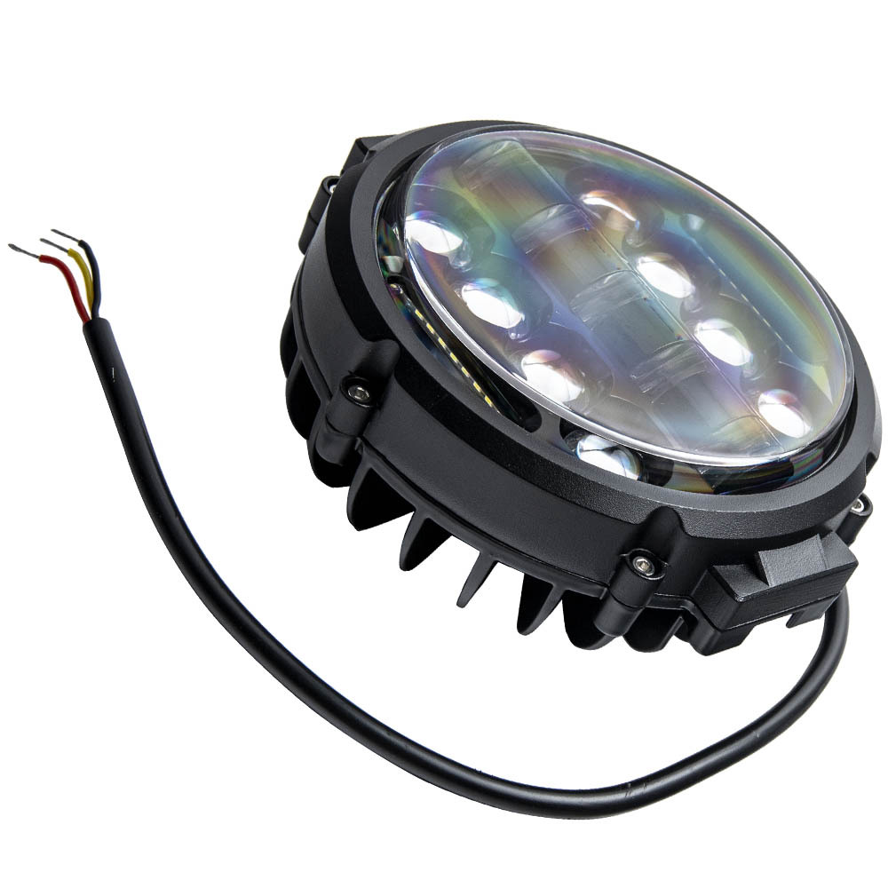 New 7inch 200W Round LED Work Light Driving Headlight For Offroad Truck x1