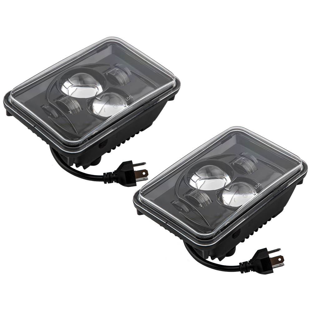 4x6 Inch LED Headlight 60W Sealed Beam compatible for Freightliner FLD112 H4652 H4666 x2