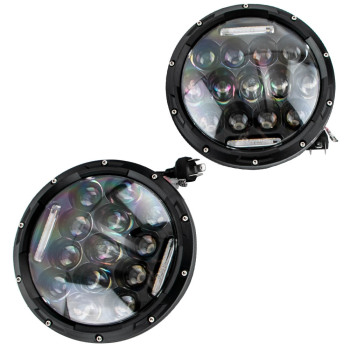 4Pcs 7 inch DC12V LED Headlights + Tail Lights Kit compatible for Jeep CJ-8 1981-1985