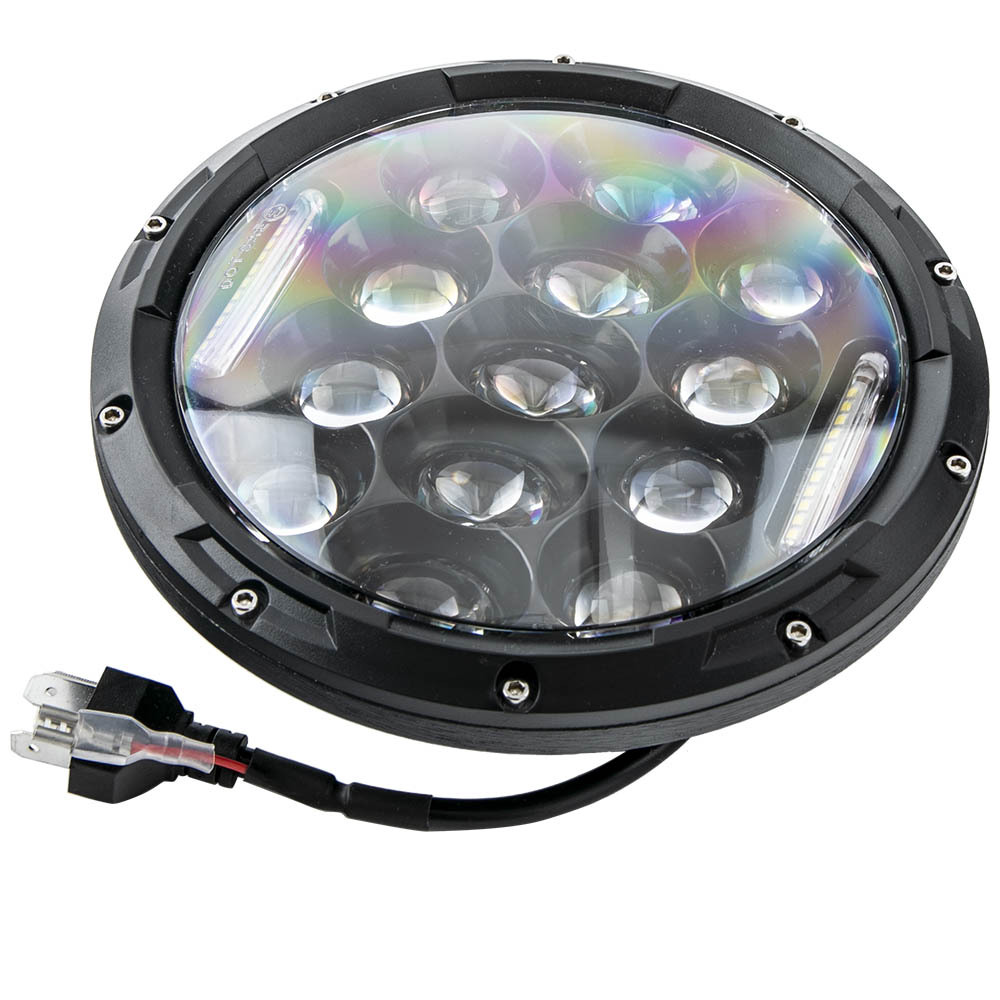 4Pcs 7 inch DC12V LED Headlights + Tail Lights Kit compatible for Jeep CJ-8 1981-1985