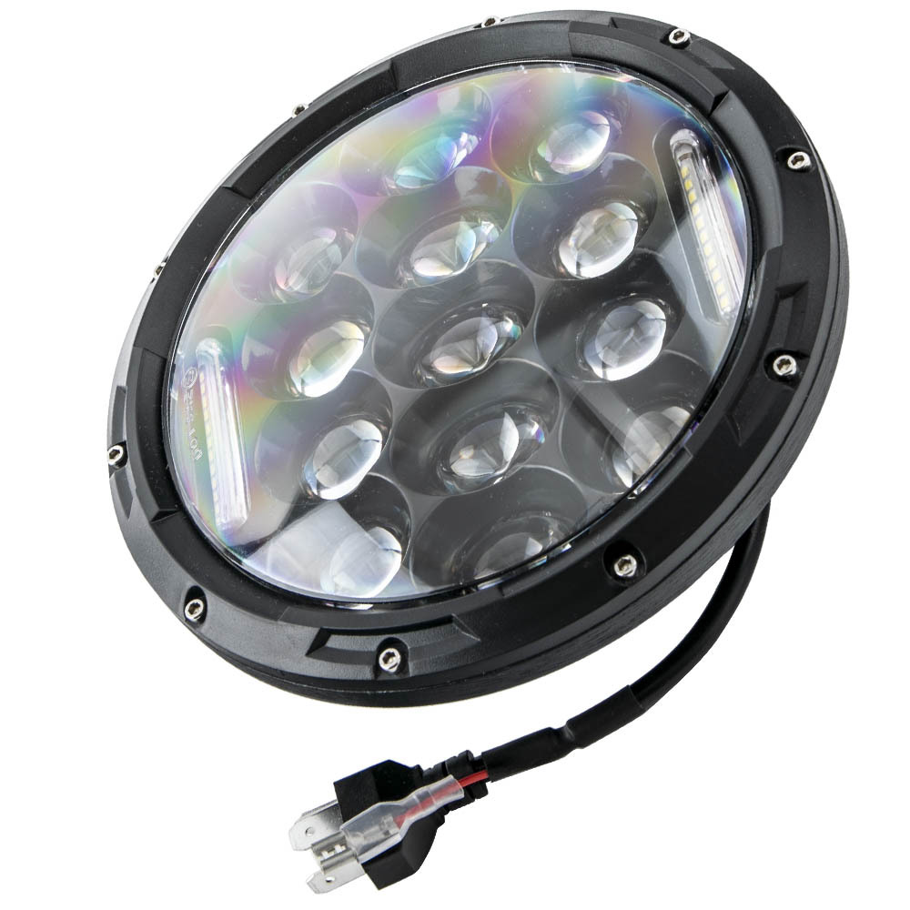 4Pcs 7 inch DC12V LED Headlights + Tail Lights Kit compatible for Jeep CJ-8 1981-1985