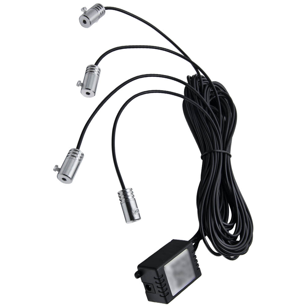 4M RGB LED Car Interior Light Strip Fiber Optic Ambient Lighting App Control