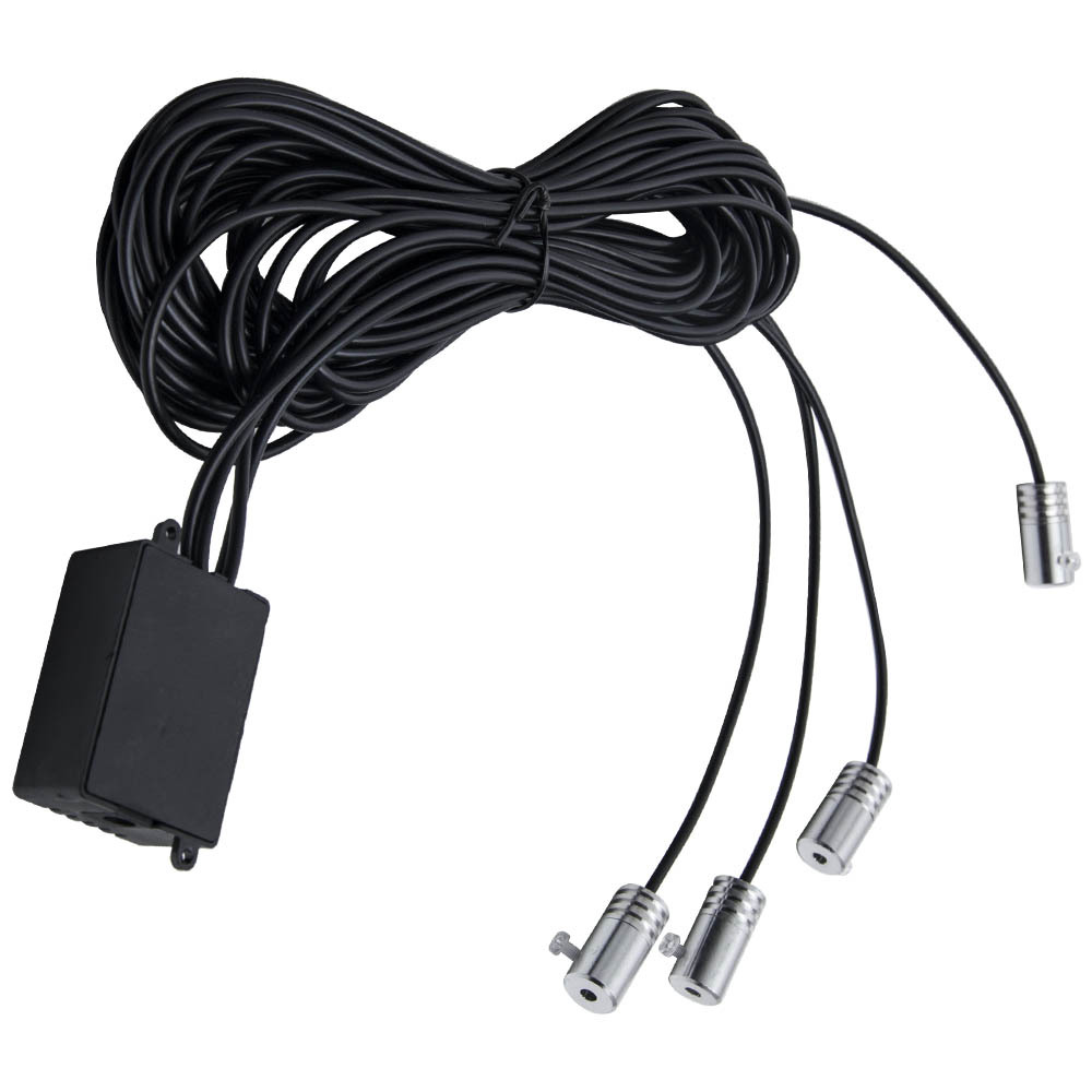 4M RGB LED Car Interior Light Strip Fiber Optic Ambient Lighting App Control