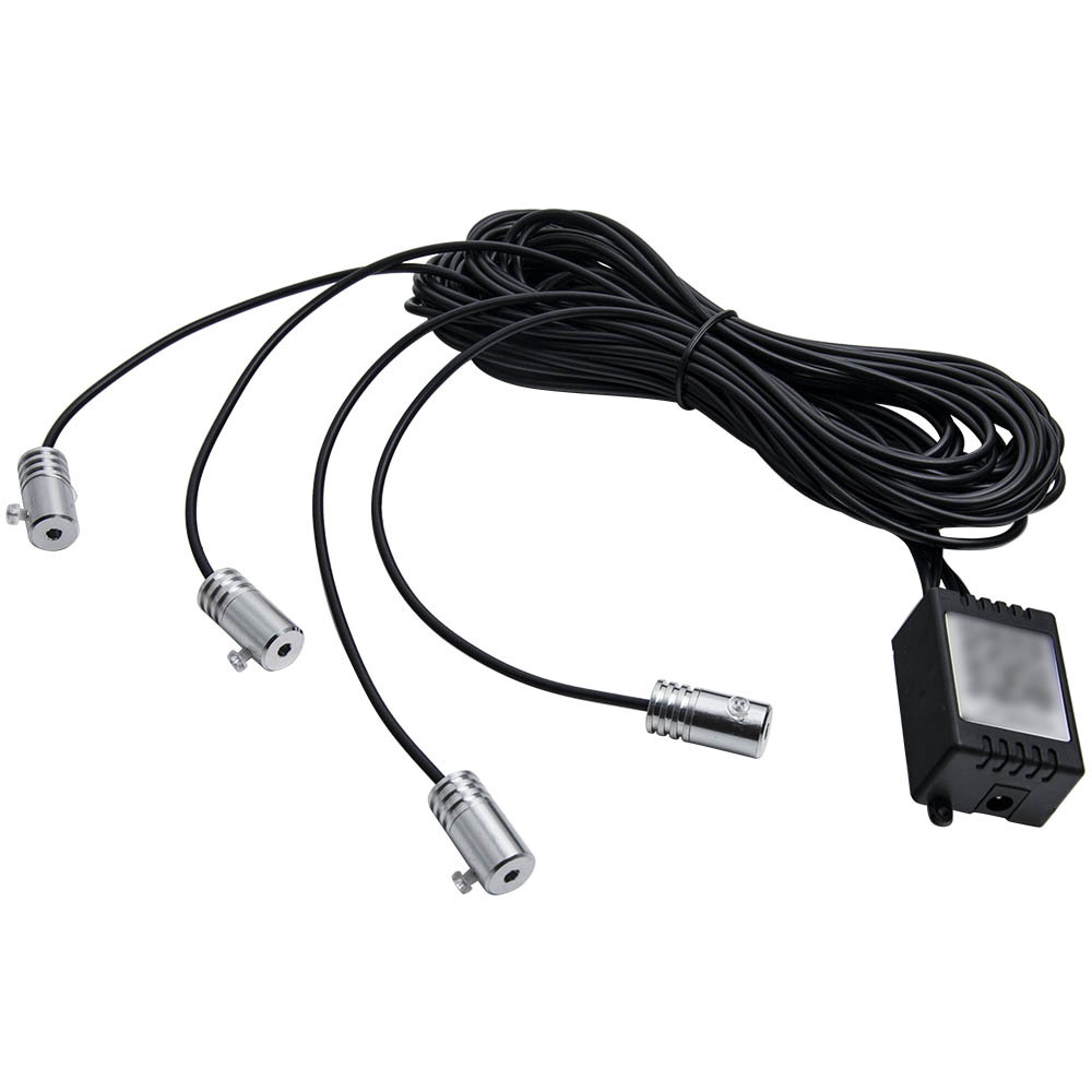 4M RGB LED Car Interior Light Strip Fiber Optic Ambient Lighting App Control