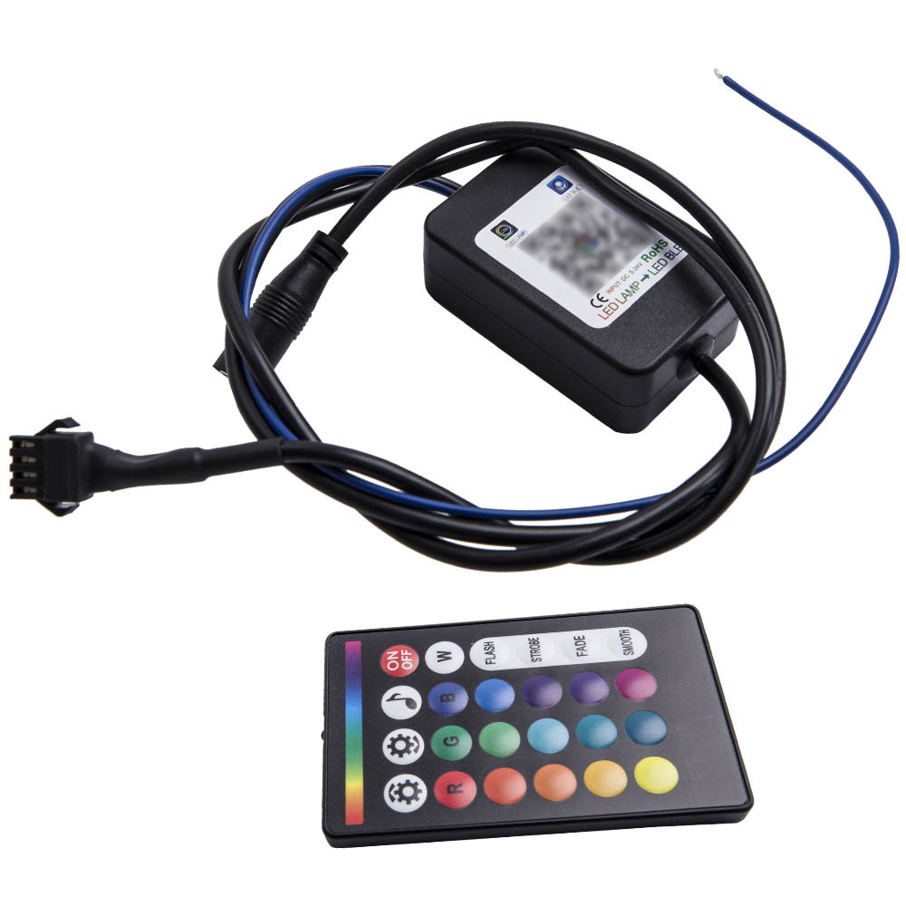 10 Pods RGB LED Rock Lights Kit Neon Music Light Control Available APP Remote