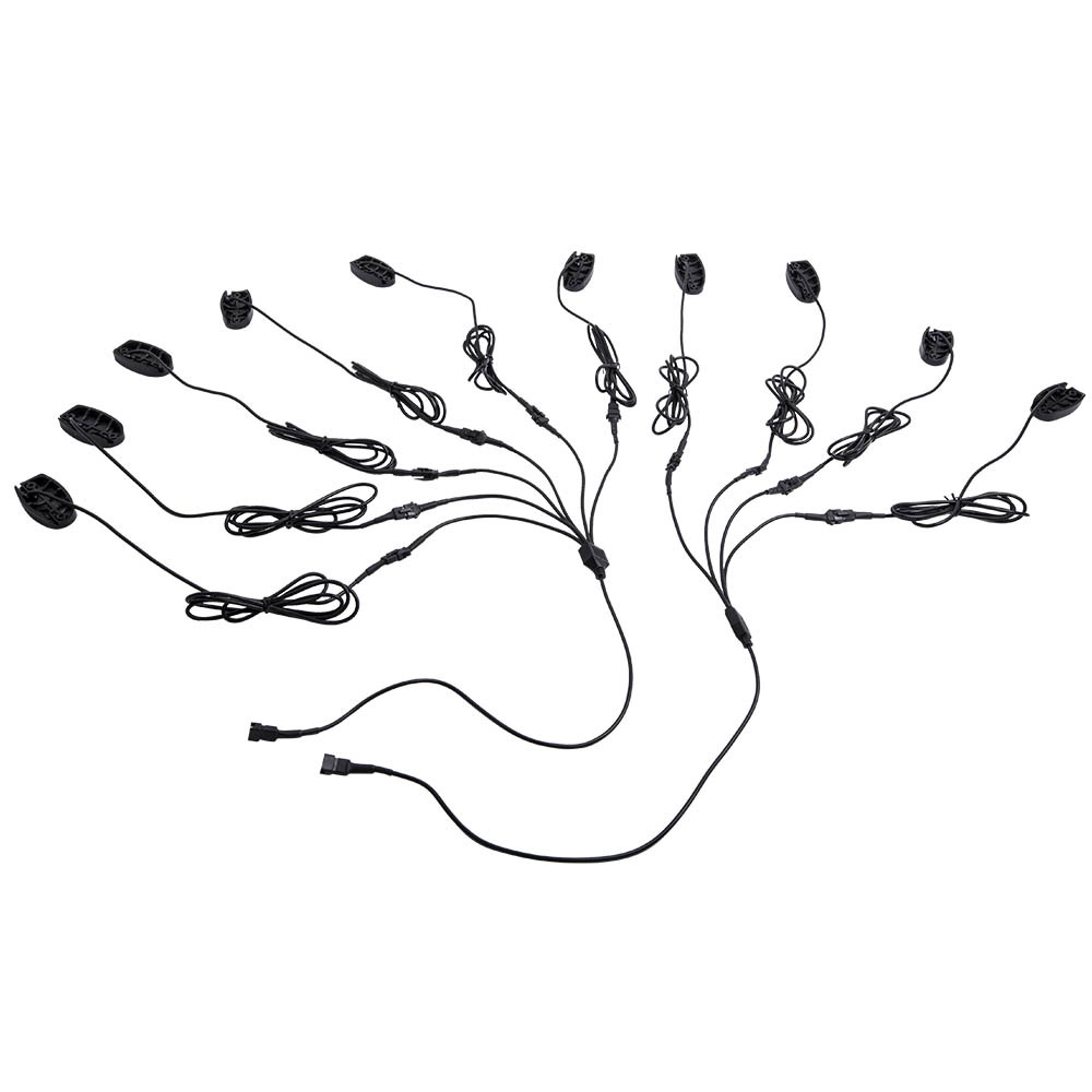 10 Pods RGB LED Rock Lights Kit Neon Music Light Control Available APP Remote