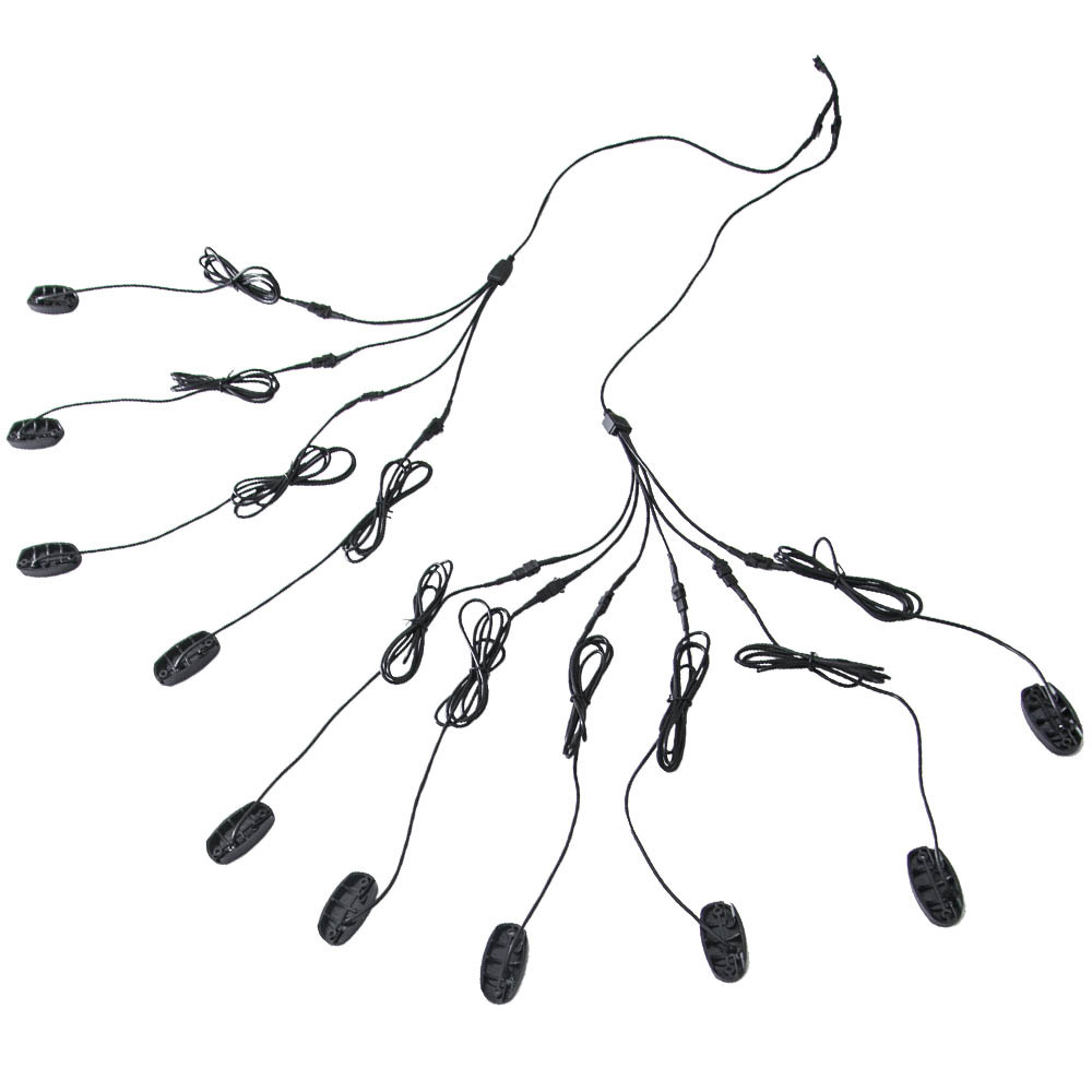 10 Pods RGB LED Rock Lights Kit Neon Music Light Control Available APP Remote