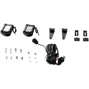 50 288W Dual Row LED Light Bar4inch 18W Fog Light compatible for Toyota Tundra/Tacoma